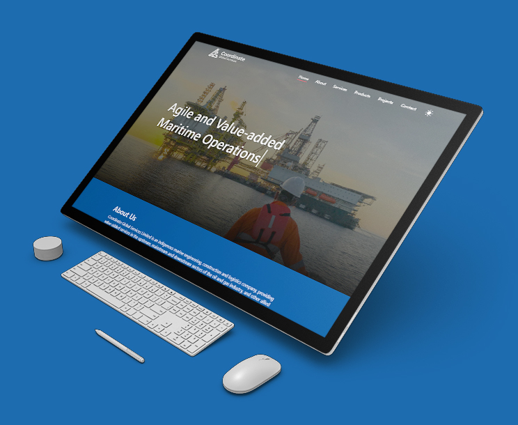 Beautiful, mobile-friendly and secure website design by Simtech Creative for Coordinate Global Services ltd - Warri, Nigeria