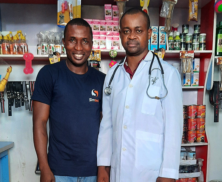 Umukoro Simeon (Creative Director of Simtech™) and Dr Victor Adama
