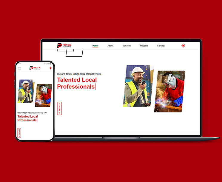 Responsive, fast and accessible website design by Simtech Creative for Ferdinand Engineering Nig Ltd - Warri, Nigeria