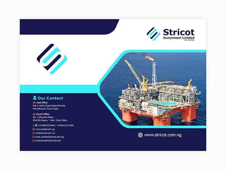 Company profile design - cover page and page 1-2