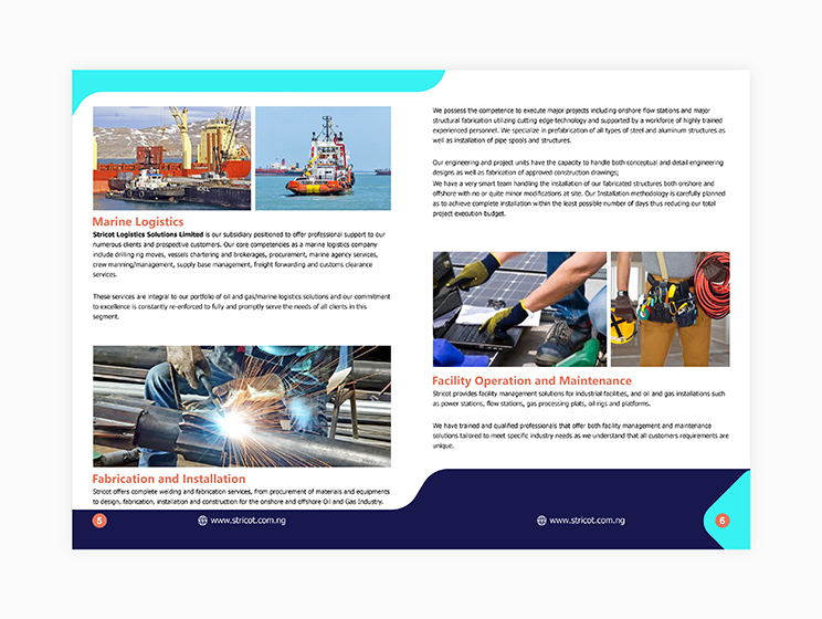Company profile design - page 5-6