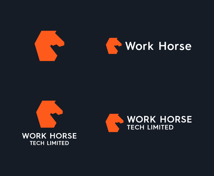 Black and white adaptability of the brand identity