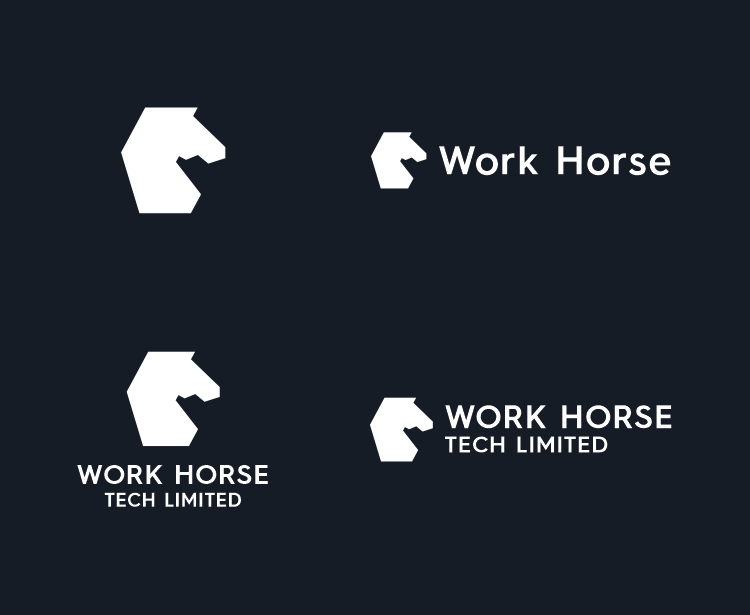 Black and white adaptability of the brand identity